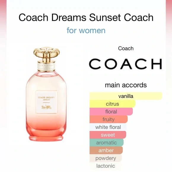 COACH Dreams Sunset eau de parfum 3 oz full size - Picture 2 of 7